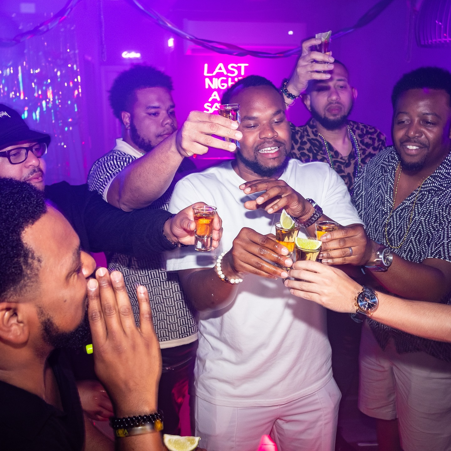VIP bottle service celebration at Rhythms Gastro Bar Cartagena