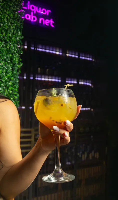 Passion Fruit & Rosemary cocktail at Rhythms Gastro Bar